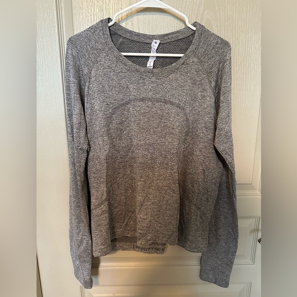 Lululemon Swiftly Tech Long-Sleeve Shirt 2.0 Race Length - Gray | Size 18